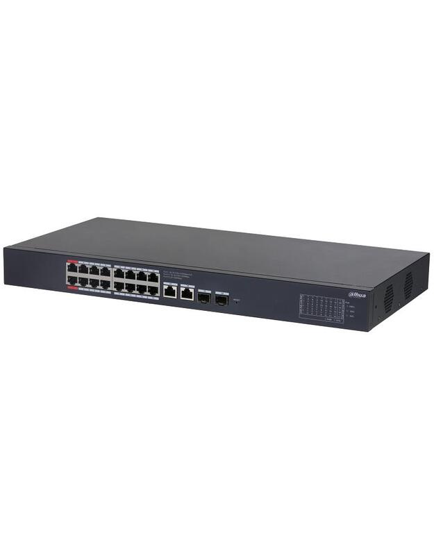 Switch|DAHUA|Desktop/pedestal|Rack|16x10Base-T / 100Base-TX / 1000Base-T|2xSFP|PoE ports 16|CS4220-16GT-240