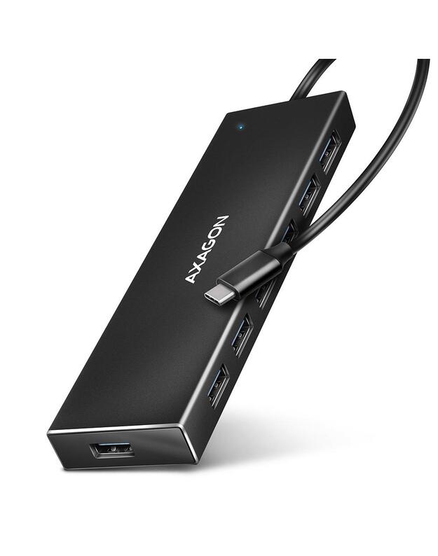 I/O HUB USB-C 7PORT FLAT/0.3M HUE-F7C AXAGON