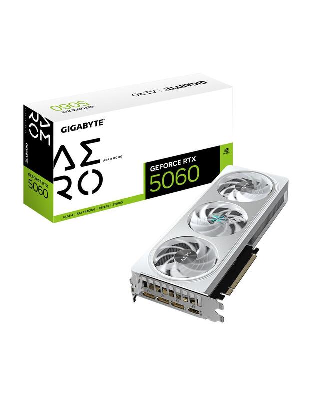 VGA PCIE16 RTX5060 8GB GDDR7/GV-N5060AERO OC-8GD GIGABYTE