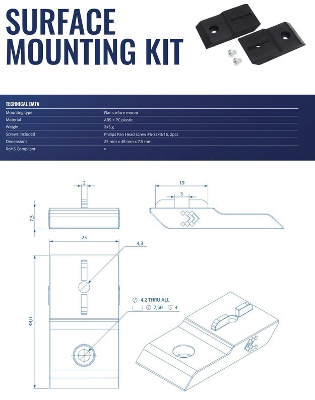 NET ACC MOUNTING KIT SURFACE/PR5MEC12 TELTONIKA