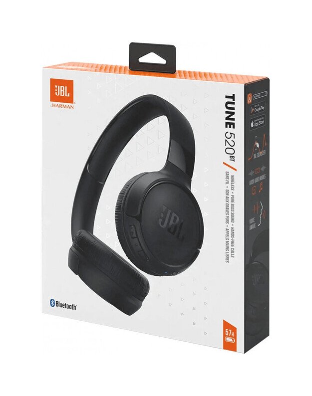 JBL Tune 520BT, juodos 5