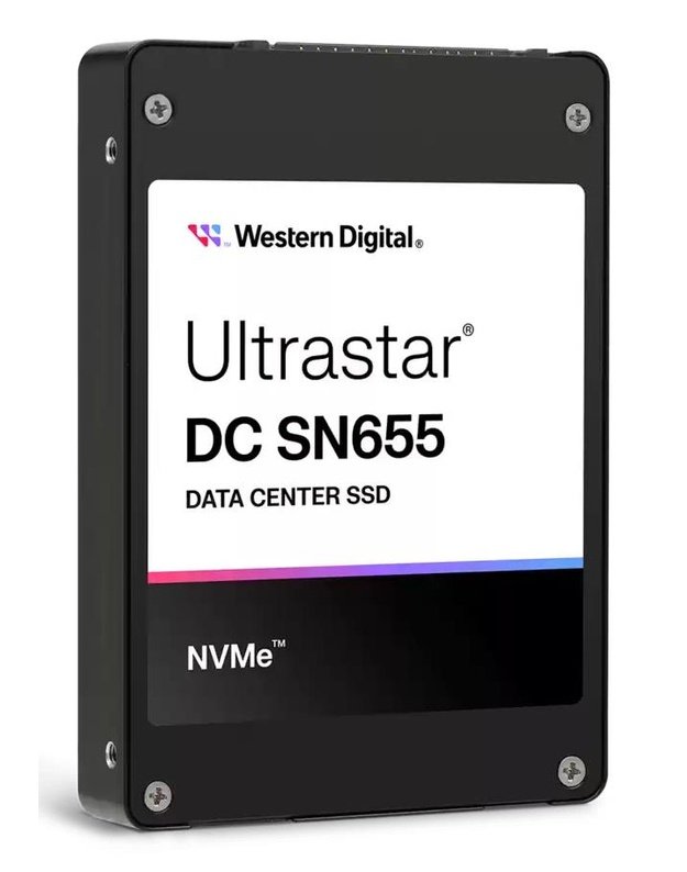 SSD|WESTERN DIGITAL|SSD series Ultrastar DC SN655|3.84TB|PCIe Gen4|NVMe|NAND flash technology TLC|Write speed 2600 MBytes/sec|Read speed 6800 MBytes/sec|Form Factor U.3|MTBF 25000000 hours|0TS2461