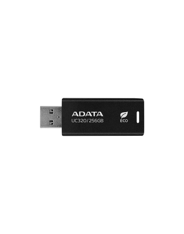 MEMORY DRIVE FLASH USB3.2 256G/BLACK UC320-256G-RBK/BK ADATA