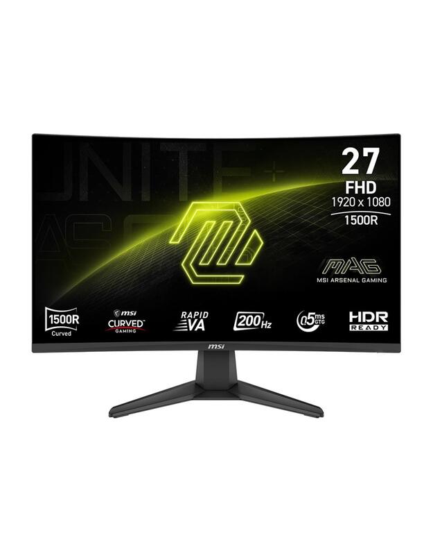 LCD Monitor|MSI|MAG 276CF E20|27 |Gaming/Curved|Panel VA|1920x1080|16:9|200 Hz|0.5 ms|MAG276CFE20