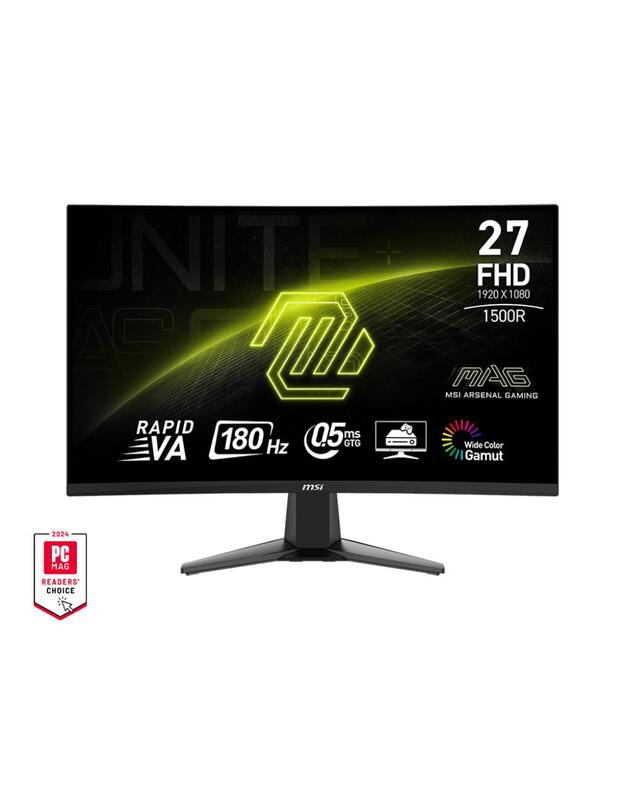 LCD Monitor|MSI|MAG 27C6F|27 |Gaming/Curved|Panel VA|1920x1080|16:9|180Hz|0.5 ms|MAG27C6F