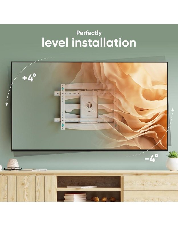 Sieninis TV laikiklis Onkron 40–75", baltas (M6L-W)