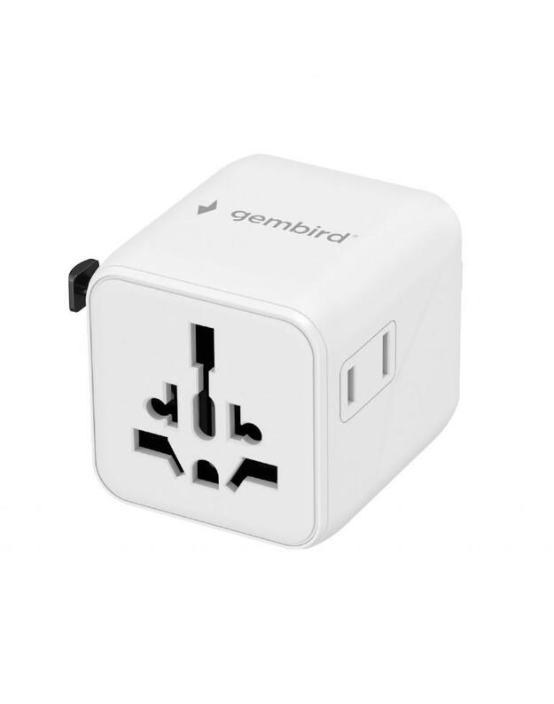 POWER ADAPTER TRAVEL/WHITE TPA-INT-01-W GEMBIRD