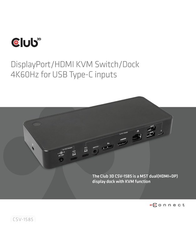 NB ACC DOCKING STATION/USB-C 120W CSV-1585 CLUB3D