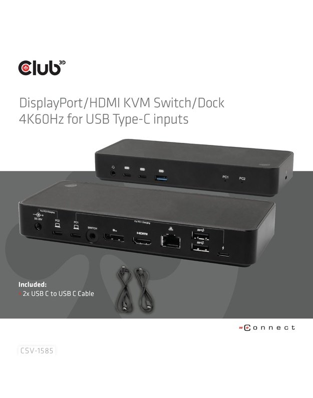 NB ACC DOCKING STATION/USB-C 120W CSV-1585 CLUB3D