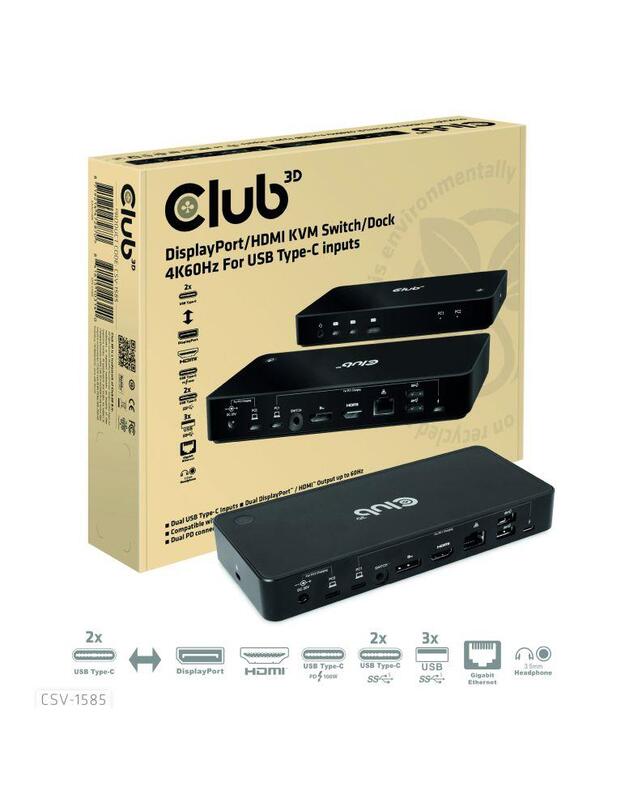NB ACC DOCKING STATION/USB-C 120W CSV-1585 CLUB3D