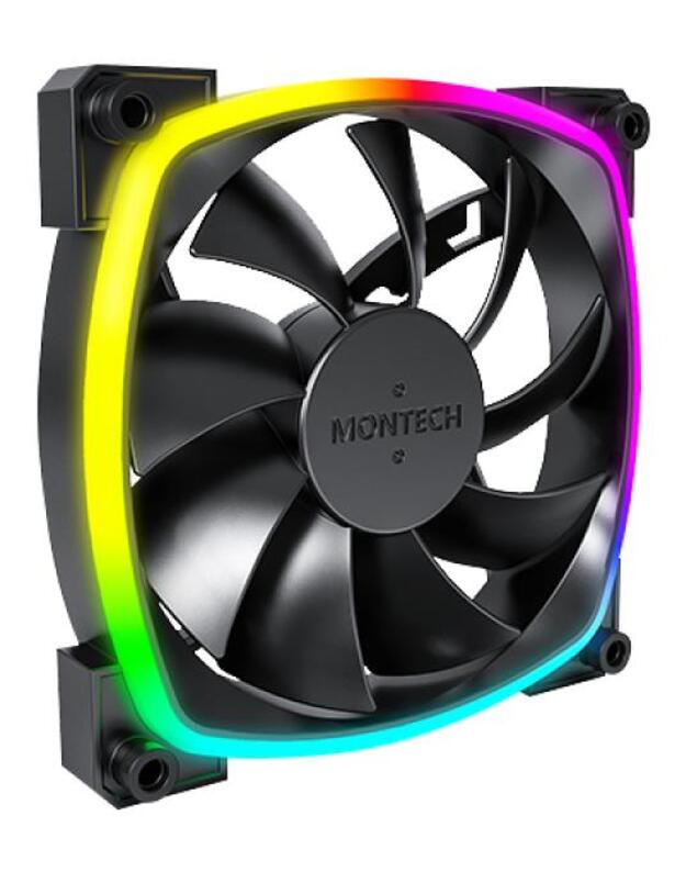 CASE FAN 120MM/AX120 PWM BLACK 3 IN 1 MONTECH