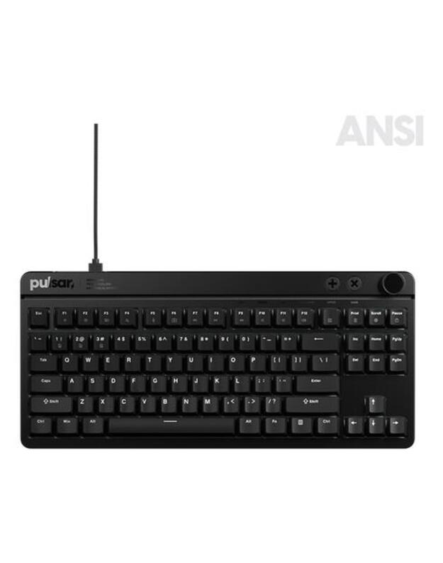 KEYBOARD USB XBOARD MS TKL/ANSI BLACK XBMS01 PULSAR