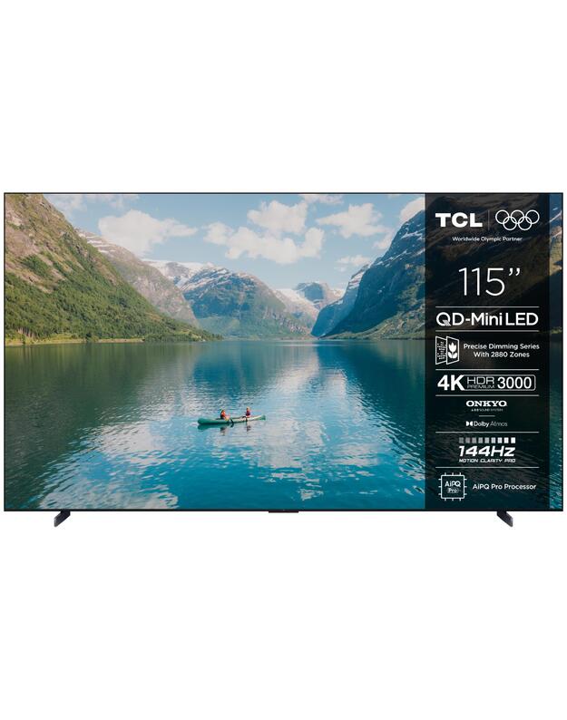 TV Set|TCL|115  |4K Ultra HD|3840 x 2160 pixels|Flat|16:9|QD-Mini LED|115C7K