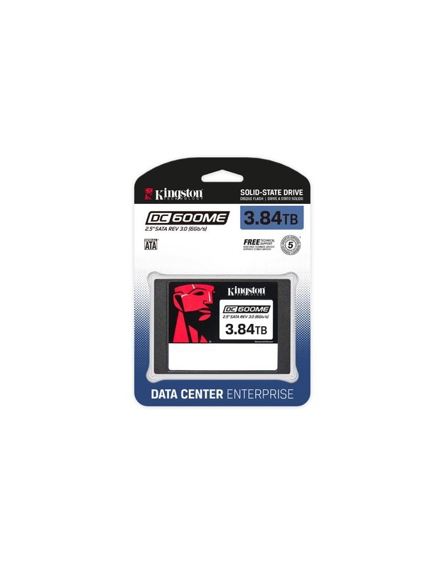 SSD|KINGSTON|3840 GB|Serial ATA III|2.5 |Write speed 530 MB/s|7008xTBW rating|MTBF 2000000 h|Read speed 560 MB/s|SEDC600ME/3840G