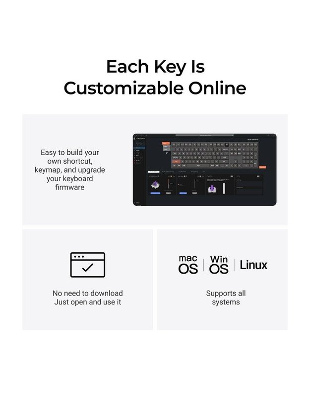 Belaidė klaviatūra Keychron Q6 HE RGB, balta (Q6H-P1)