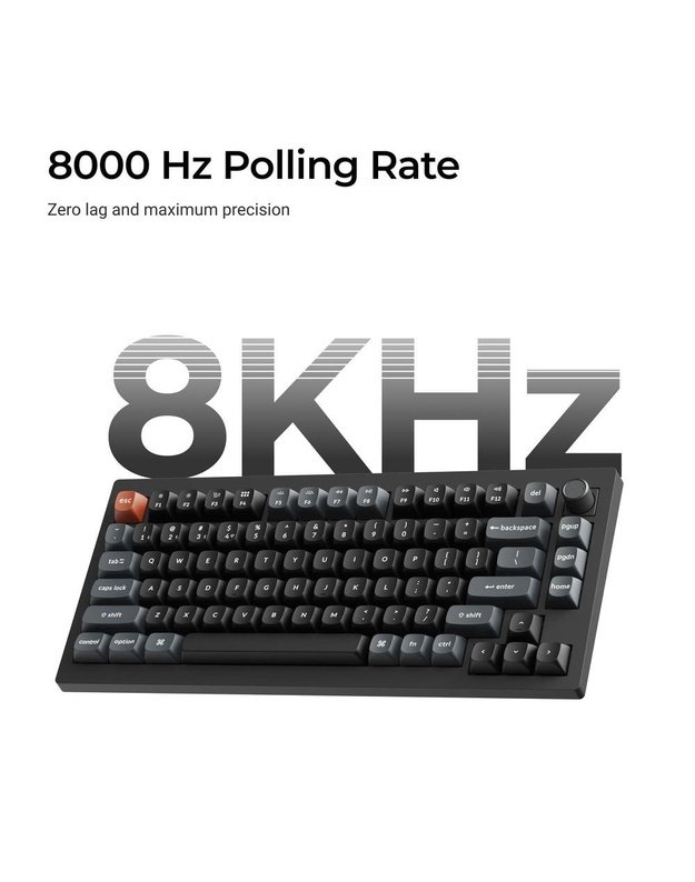 Belaidė klaviatūra Keychron V1 Ultra, juoda (V1U-D3)