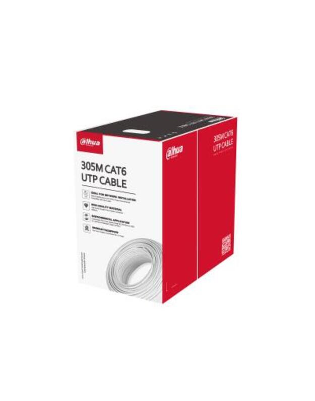 CABLE CAT6 UTP 305M WHITE/PFM923I-6UN-C DAHUA
