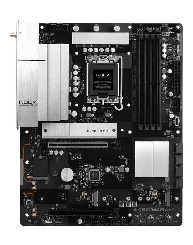 Mainboard|ASROCK|B860 Rock WiFi 7|Intel B860|LGA 1851 (Socket V1)|ATX|RAM DDR5-SDRAM|4xSlots|Wi-Fi Yes|Bluetooth Yes|3xNumber of M.2 (M) slots|B860ROCKWIFI7