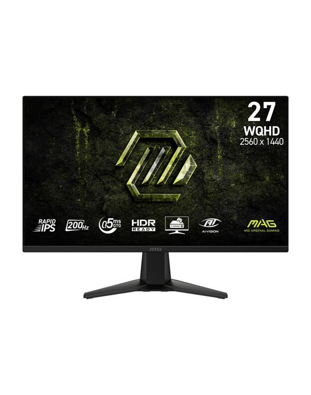 LCD Monitor|MSI|27  |2560 x 1440 pixels|Wide Quad HD|Native aspect ratio 16:9|LCD|Flat|MAG275QFE20