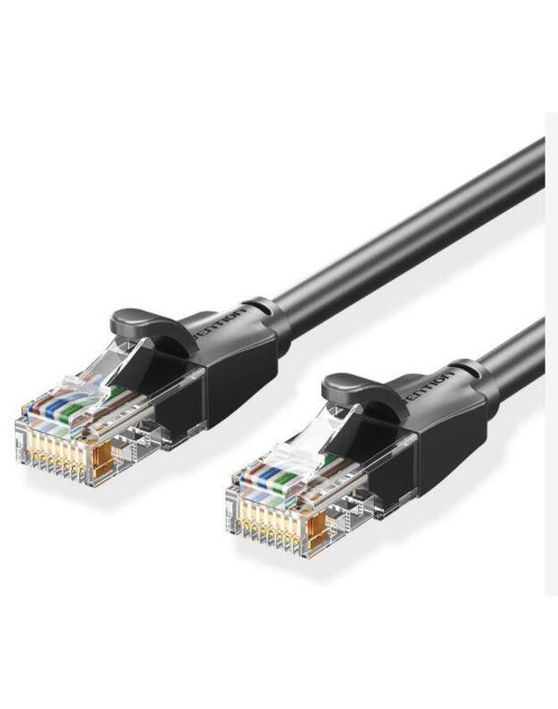 PATCH CABLE CAT.6 UTP/8M BLACK IBEBK VENTION