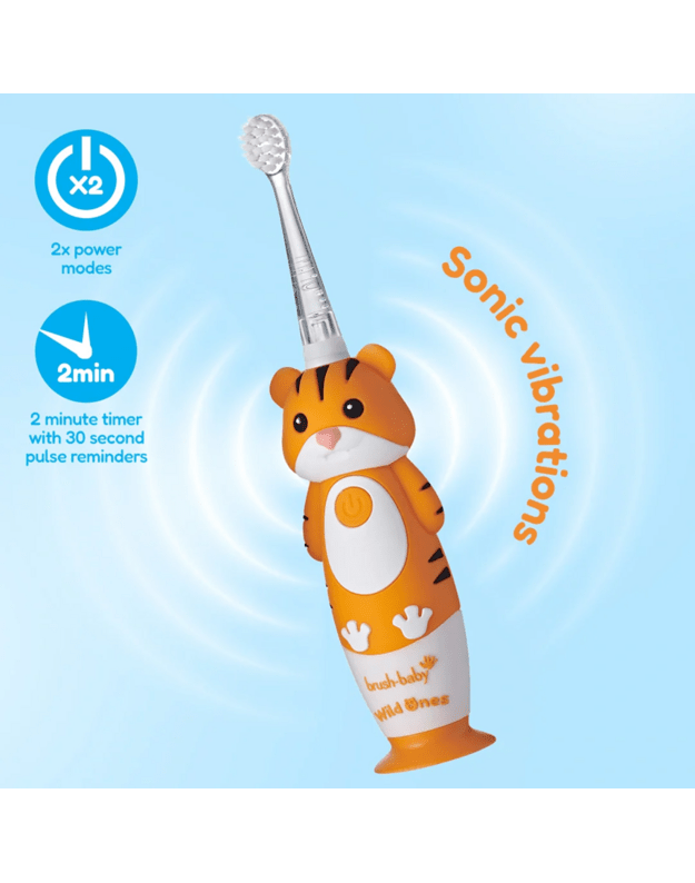 Elektrinis dantų šepetukas Brush baby WILDONES TIGER 2