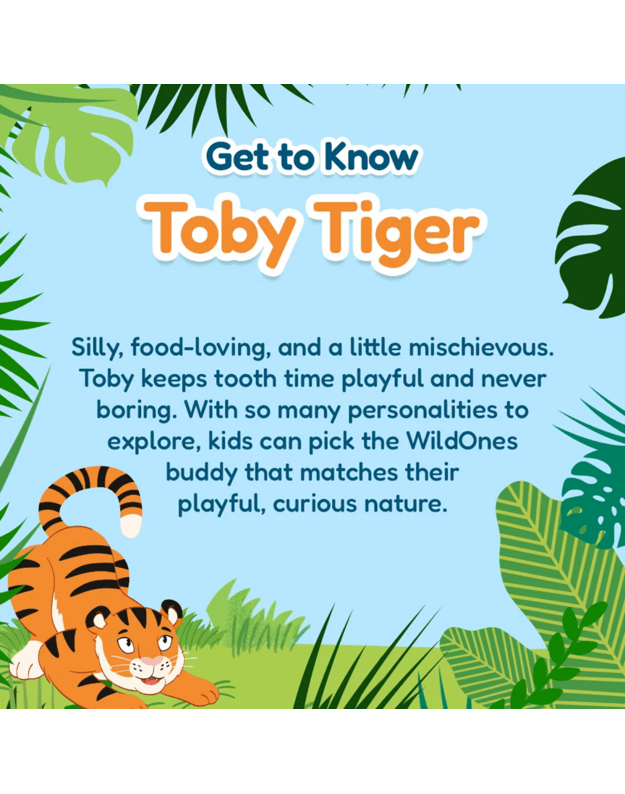 Elektrinis dantų šepetukas Brush baby WILDONES TIGER 7