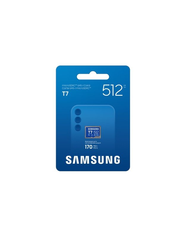 Atminties kortelė Samsung microSDXC T7 512GB V30 (MB-MB512T/WW)