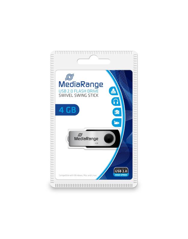 MEMORY DRIVE FLASH USB2 4GB/MR907 MEDIARANGE