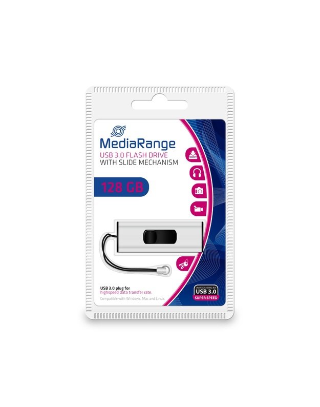 USB atmintukas MediaRange USB 3.2 128GB (MR918)