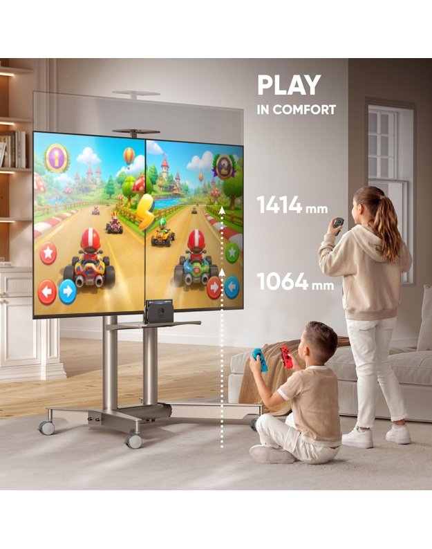 TV SET ACC MOBILE STAND/32-75 /CHAMPAGNE TS1571-C ONKRON