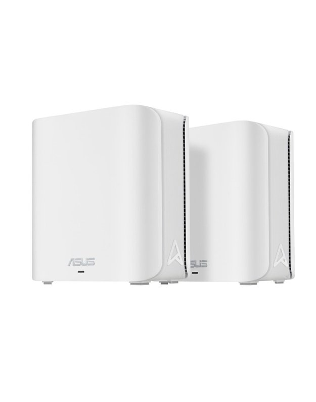 Wireless Router|ASUS|ZenWiFi BD4 (2-pack EU+UK)|Product type Mesh system|Qtty 2 pc(s)|Wi-Fi band Dual-band (2.4 GHz / 5 GHz)|Wi-Fi 7 (802.11be)|Ethernet WAN Yes|2xEthernet LAN (RJ-45) ports|WLAN speed 2882 Mbit/s|Internal memory 512 MB|Flash memory 128 MB