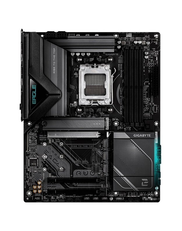 Mainboard|GIGABYTE|AMD X870E|Socket AM5|ATX|RAM DDR5-SDRAM|4xSlots|Wi-Fi Yes|Bluetooth Yes|4xNumber of M.2 (M) slots|X870EEAGLEWIFI7