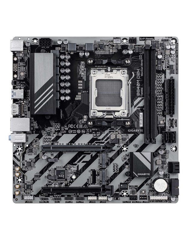 Mainboard|GIGABYTE|AMD B840|Socket AM5|micro ATX|RAM DDR5-SDRAM|2xSlots|2xNumber of M.2 (M) slots|B840M D2H (Rev. 1.1)|B840MD2H1.1