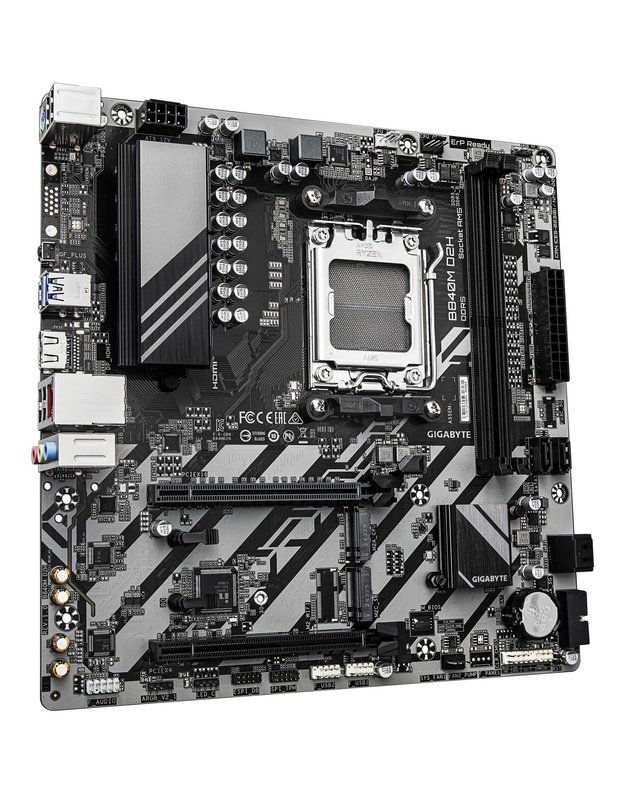 Mainboard|GIGABYTE|AMD B840|Socket AM5|micro ATX|RAM DDR5-SDRAM|2xSlots|2xNumber of M.2 (M) slots|B840M D2H (Rev. 1.1)|B840MD2H1.1