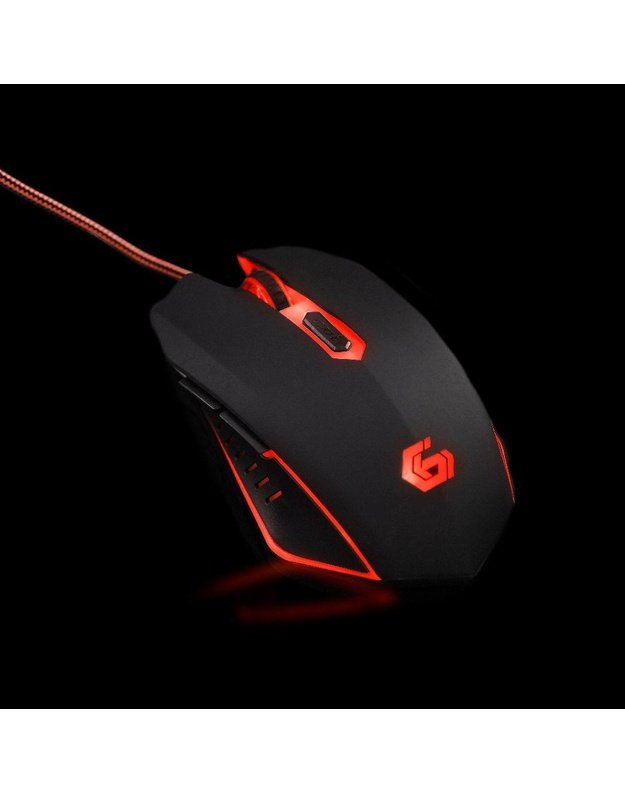 OPTINĖ USB ŽAIDIMŲ PELĖ/RED MUSG-001-R GEMBIRD