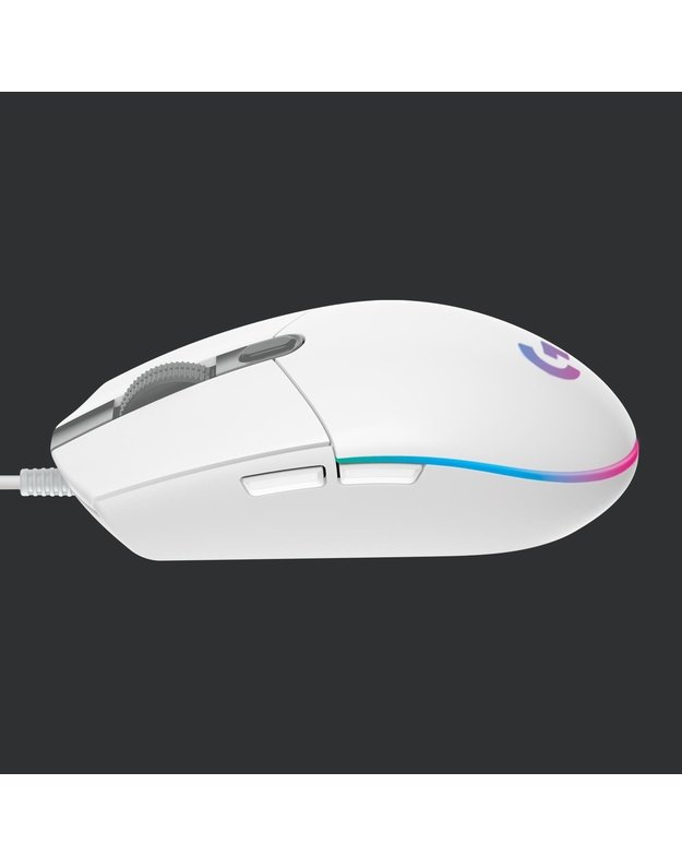 MOUSE USB OPTICAL G203/WHITE 910-005797 LOGITECH