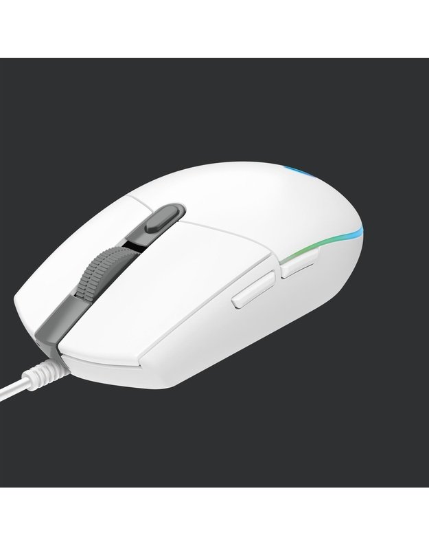 MOUSE USB OPTICAL G203/WHITE 910-005797 LOGITECH