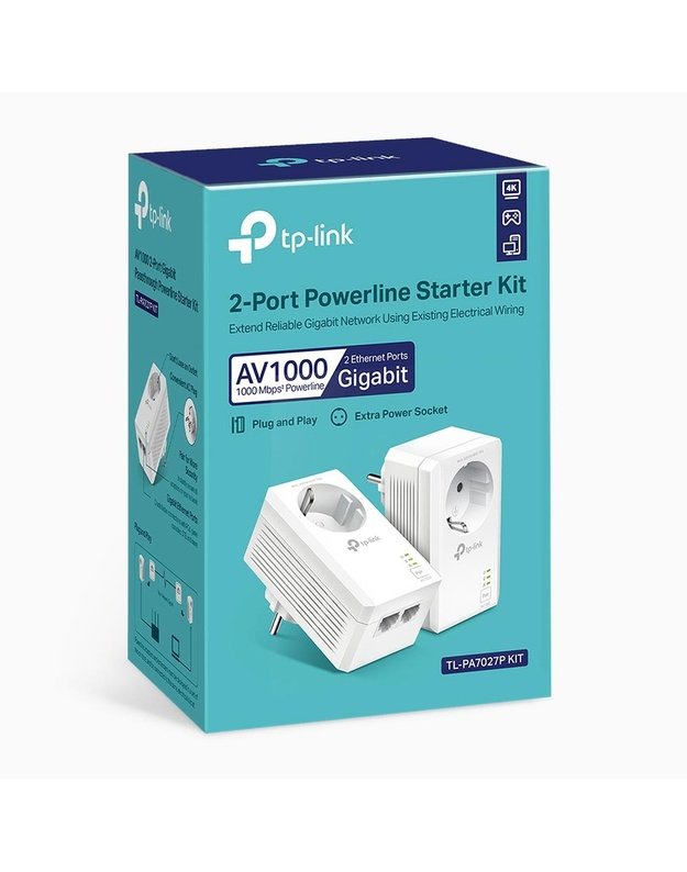 NET POWERLINE ADAPTER 1000MBPS/TL-PA7027P KIT TP-LINK
