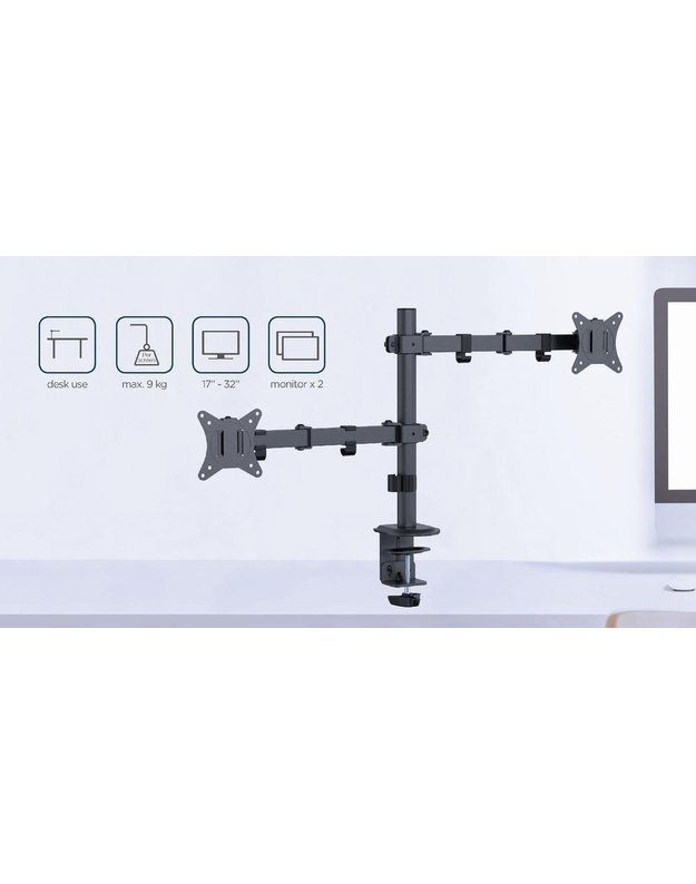 Monitoriaus laikiklis Gembird 17–32" (MA-D2-03)