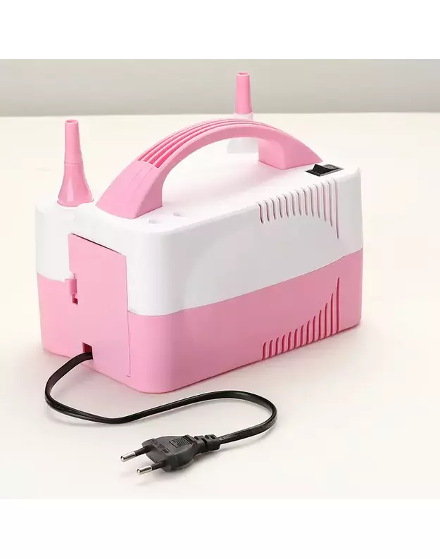Elektrinė balionų pompa, rožinė-balta 600W