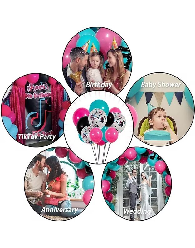 Music Theme balionų rinkinys (124 vnt) 1