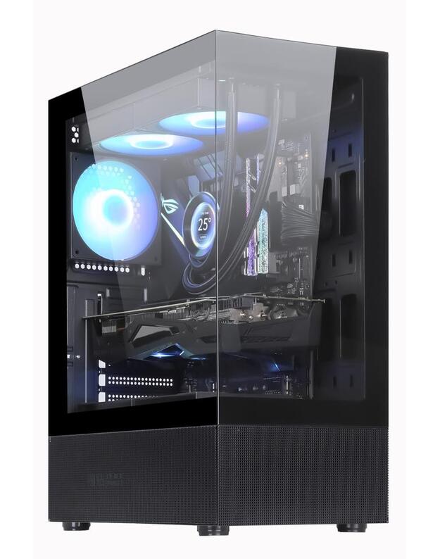 Case|GOLDEN TIGER|Raider DK-6|MidiTower|Case product features Transparent panel|Not included|ATX|Colour Black|RAIDERDK6