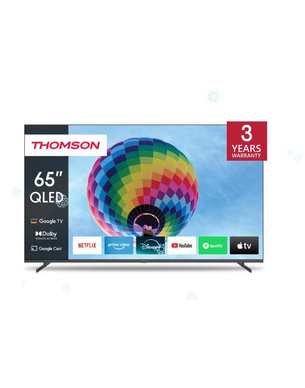TV Set|THOMSON|65 |4K/Smart|QLED|3840x2160|Wireless LAN|Bluetooth|Google TV|Dark Grey|65QG4S14