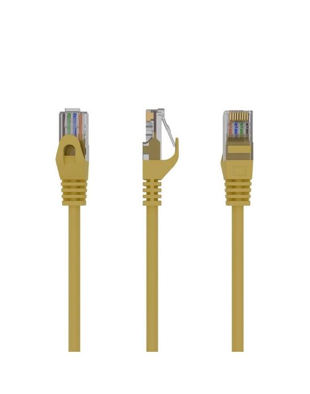 PATCH CABLE CAT6 UTP 0.25M/YELLOW PP6U-0.25M/Y GEMBIRD