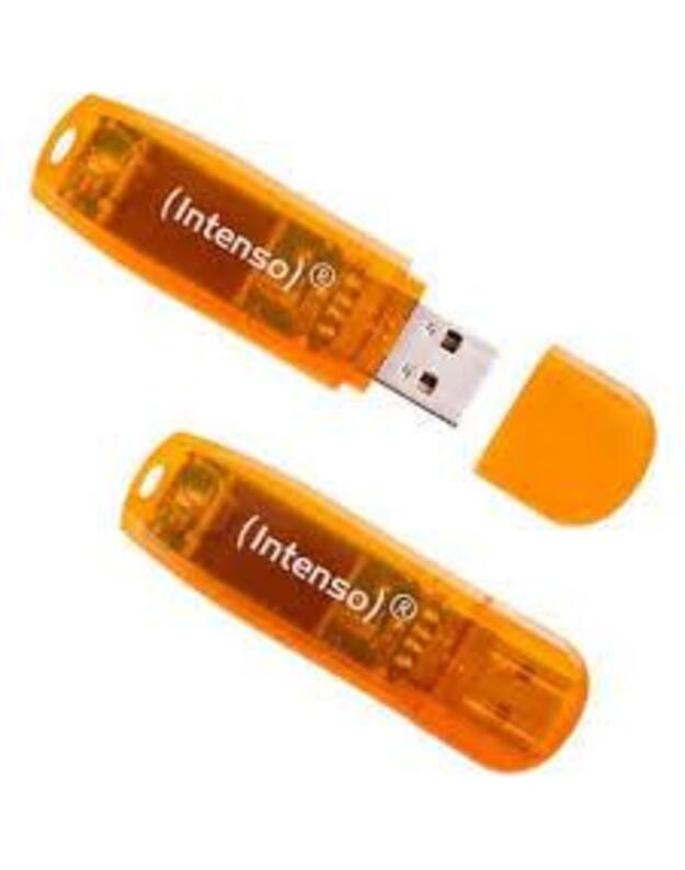 MEMORY DRIVE FLASH USB2 2X64GB/RAINBOW 3502492 INTENSO