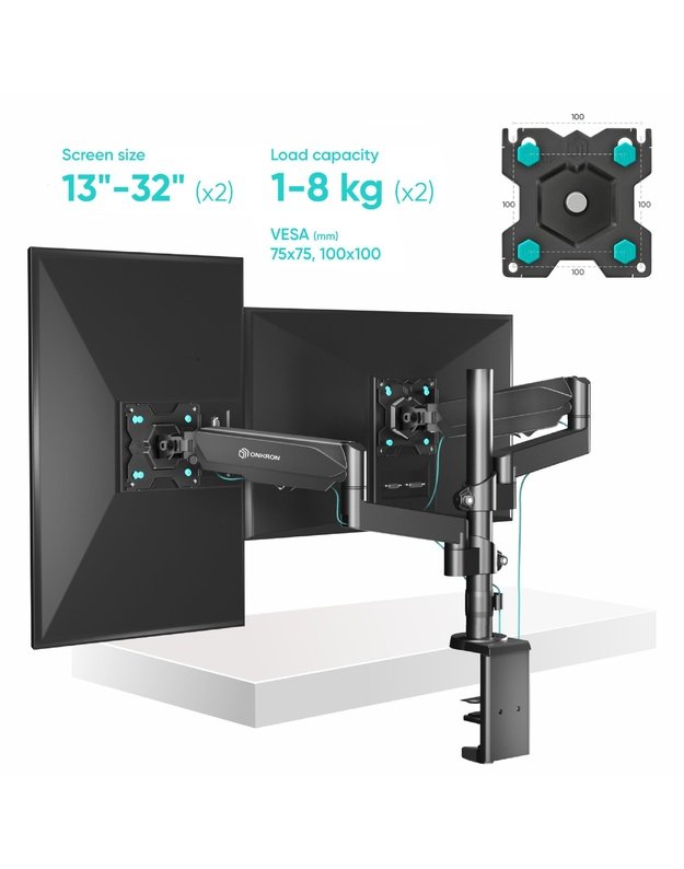 MONITOR ACC WALL MOUNT/13-32  BLACK G140-B ONKRON