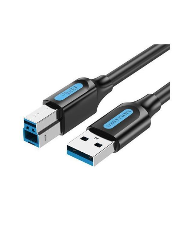 CABLE USB2.0 MALE TO MALE/1.5M BLACK COQBG VENTION