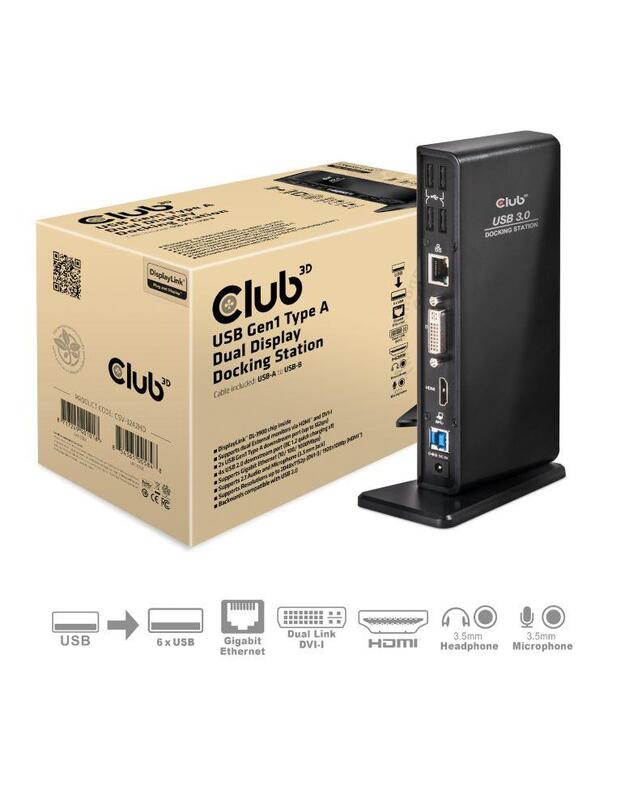 NB ACC DOCKING STATION/USB CSV-3242HD CLUB3D