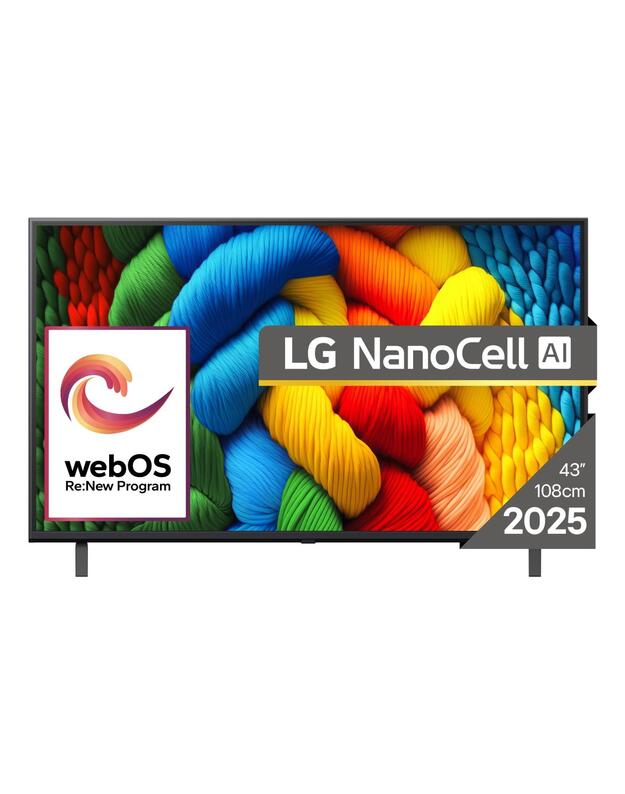 TV Set|LG|43  |4K Ultra HD|3840 x 2160 pixels|Flat|16:9|LED|43NANO80A3B