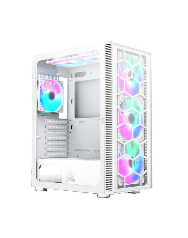 Case|MONTECH|X3 Glass|MidiTower|Case product features Transparent panel|Not included|ATX|MicroATX|MiniITX|Colour White|X3GLASS(W)